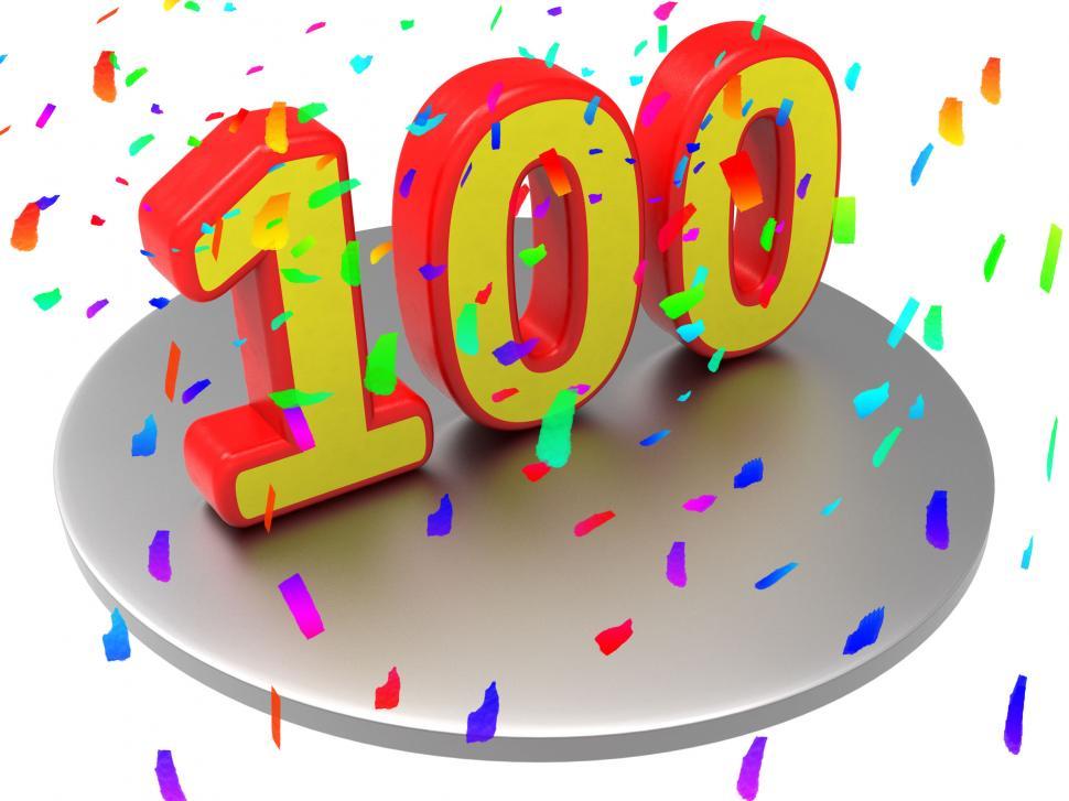 Free Image of One Hundred Means Happy Anniversary And Annual 