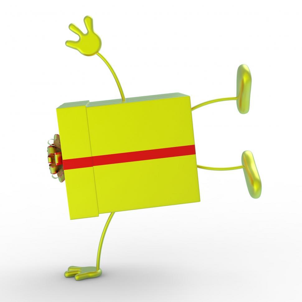 Free Image of Celebrate Giftbox Means Surprise Celebrations And Presents 