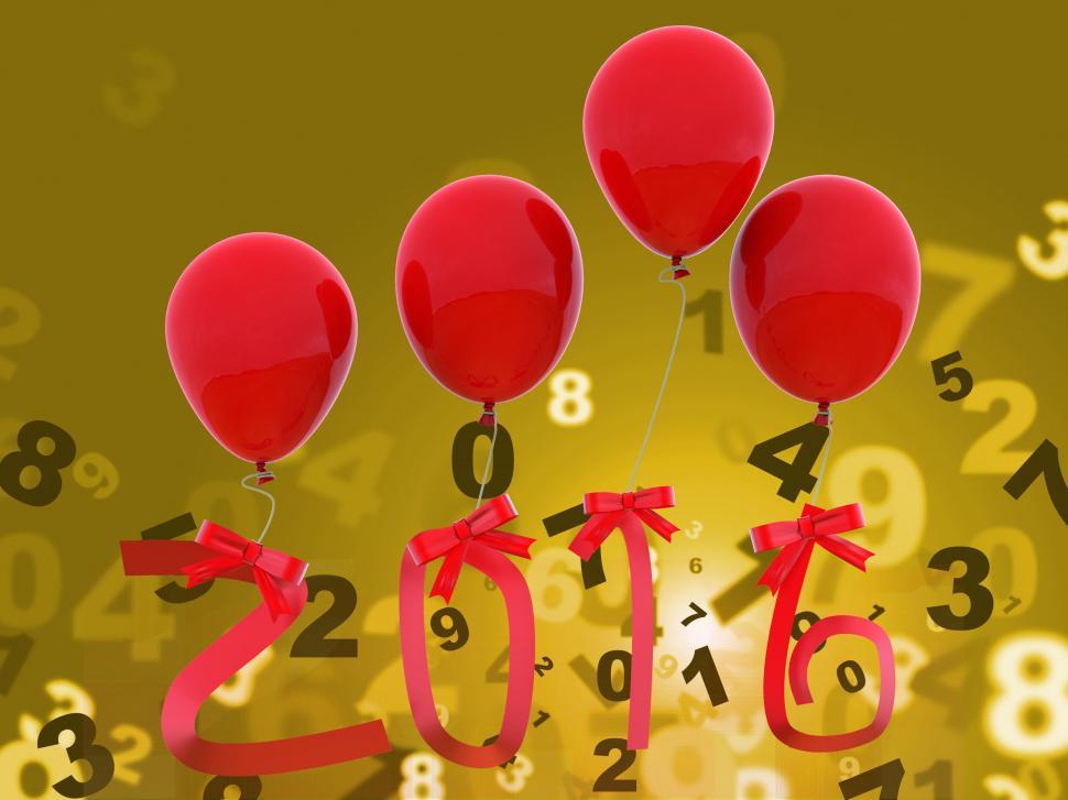 Free Image of Twenty Sixteen Indicates Happy New Year And Celebrations 