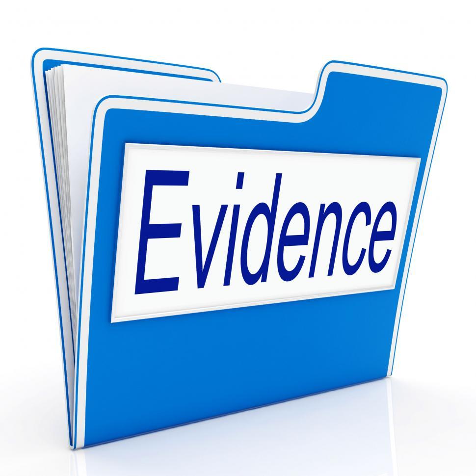 Free Image of Evidence File Represents Folders Paperwork And Document 