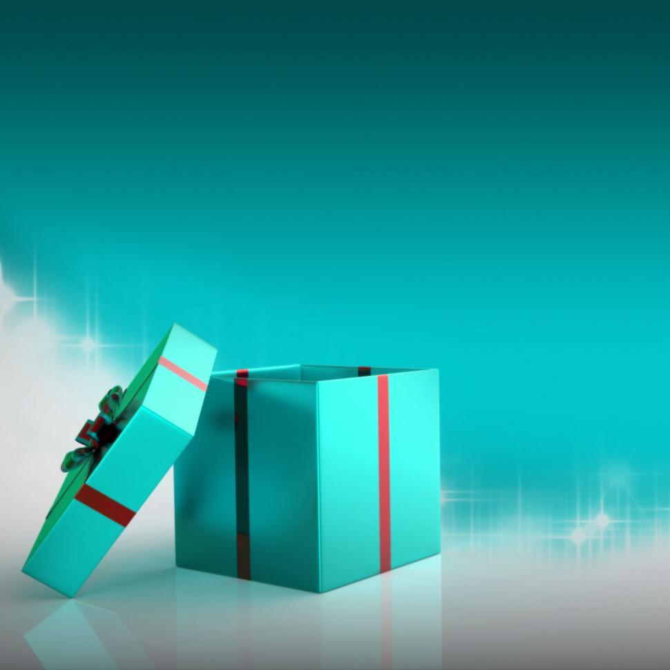 Free Image of Celebrate Copyspace Means Gift Box And Blank 