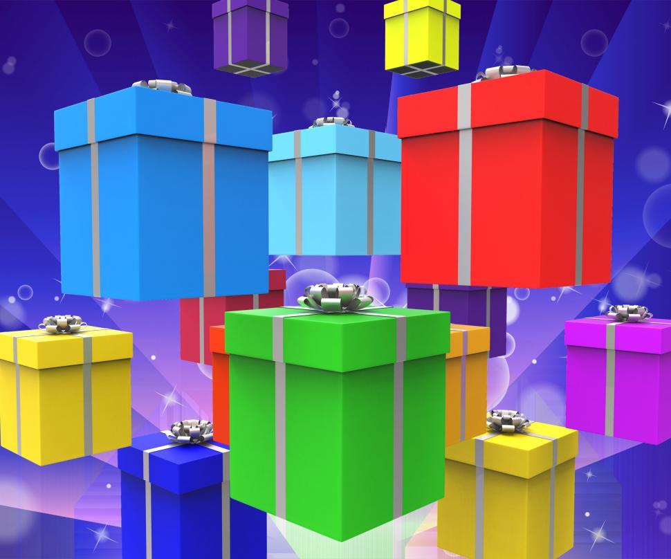 Free Image of Celebration Giftboxes Represents Surprise Gifts And Party 
