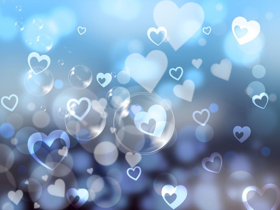 Free Image of Glow Hearts Represents Valentines Day And Background 