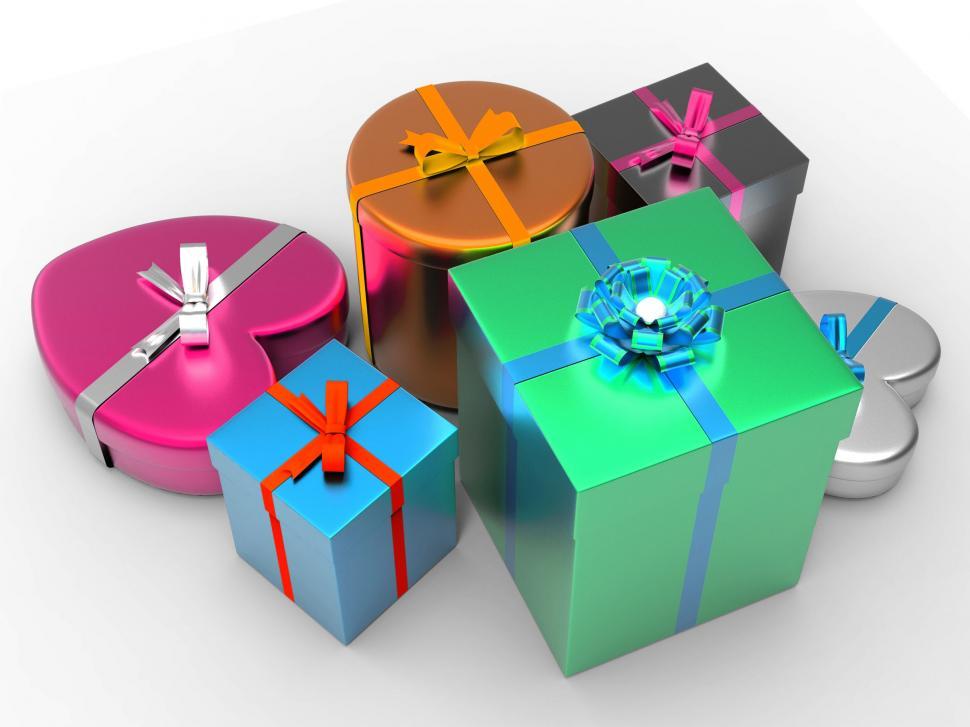 Free Image of Giftbox Giftboxes Indicates Celebrate Celebration And Party 