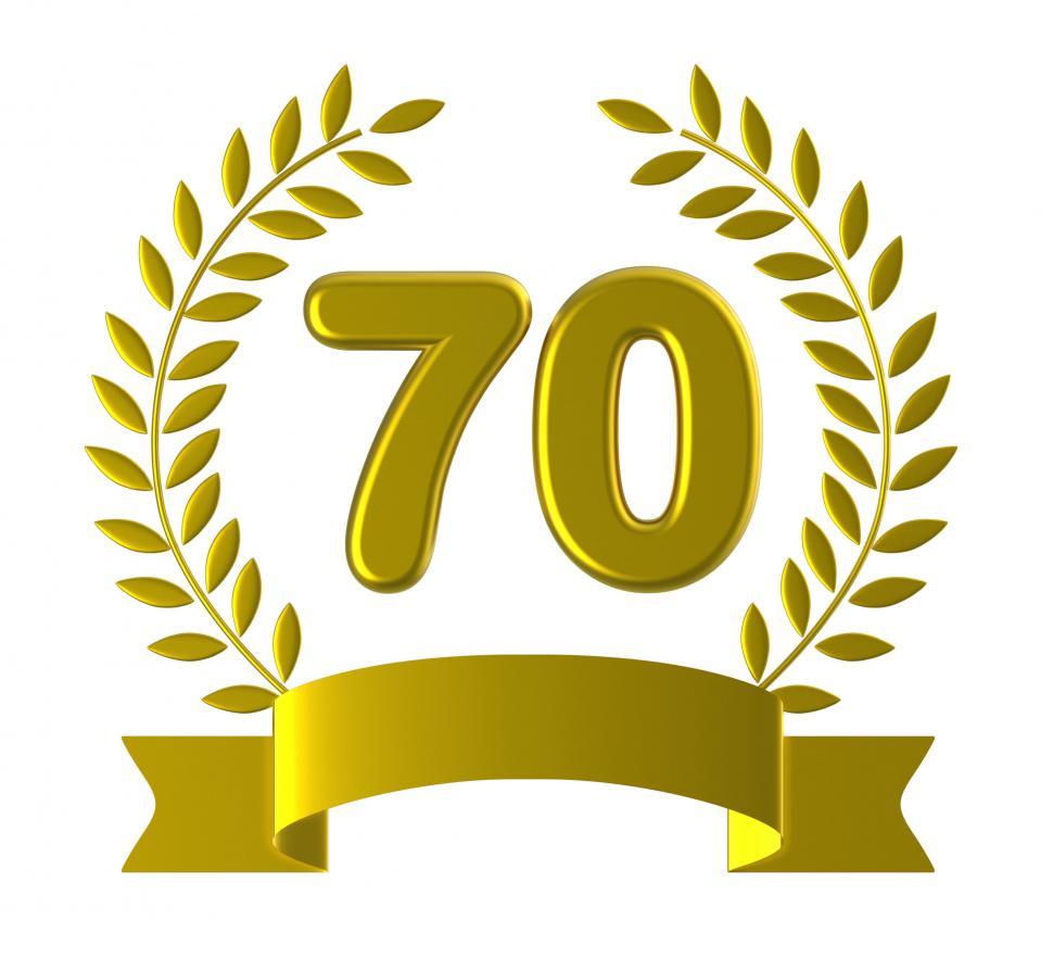 Free Image of Anniversary Birthday Shows Celebrate Congratulations And 70Th 