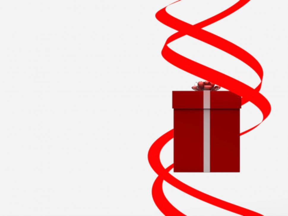 Free Image of Giftbox Copyspace Shows Giving Greeting And Package 