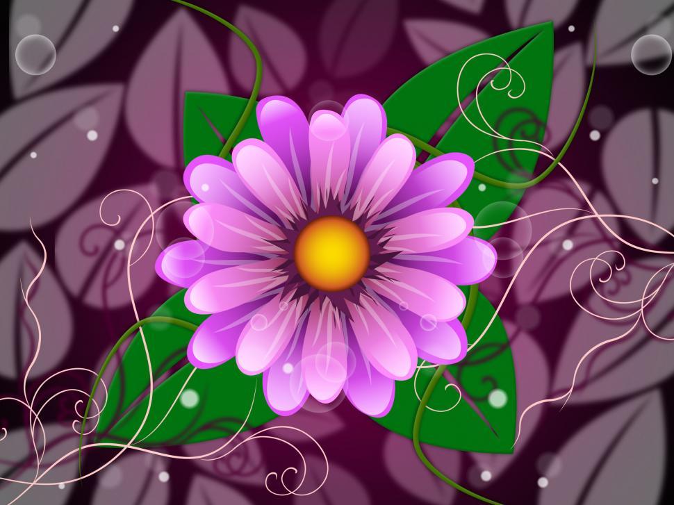 Free Image of Floral Background Indicates Template Florist And Petal 