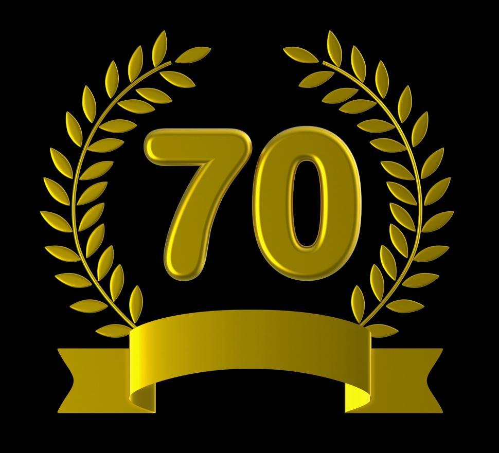 Free Image of Seventieth Anniversary Represents Birthday Party And 70Th 