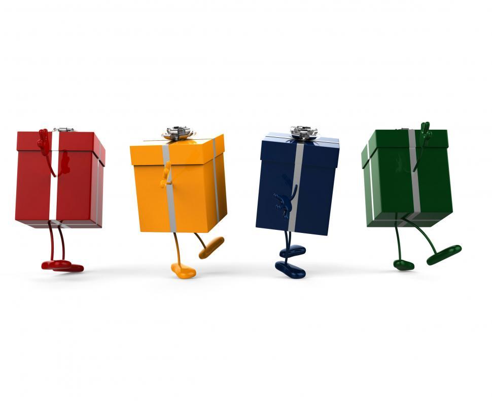 Free Image of Giftboxes Celebration Means Celebrate Giving And Joy 