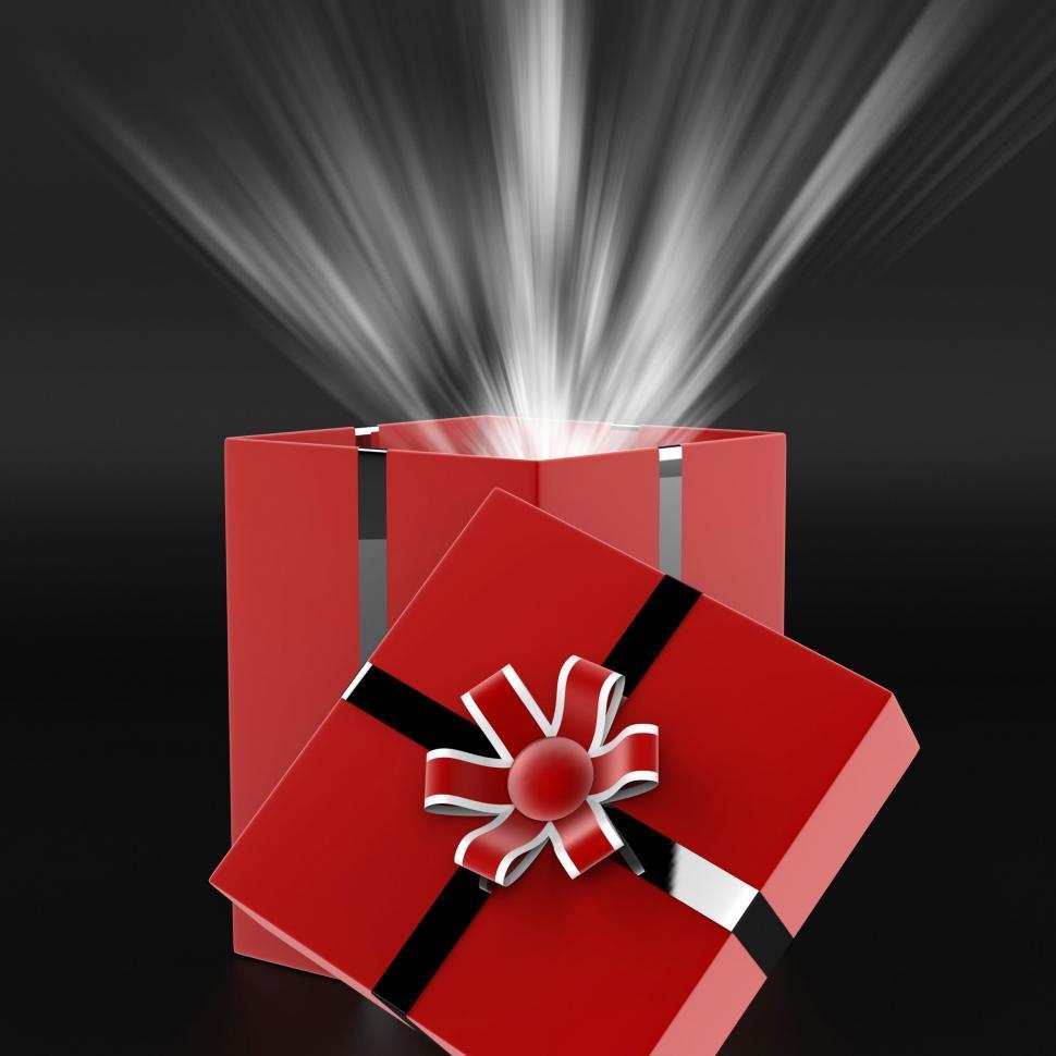 Free Image of Celebrate Surprise Means Gift Box And Present 