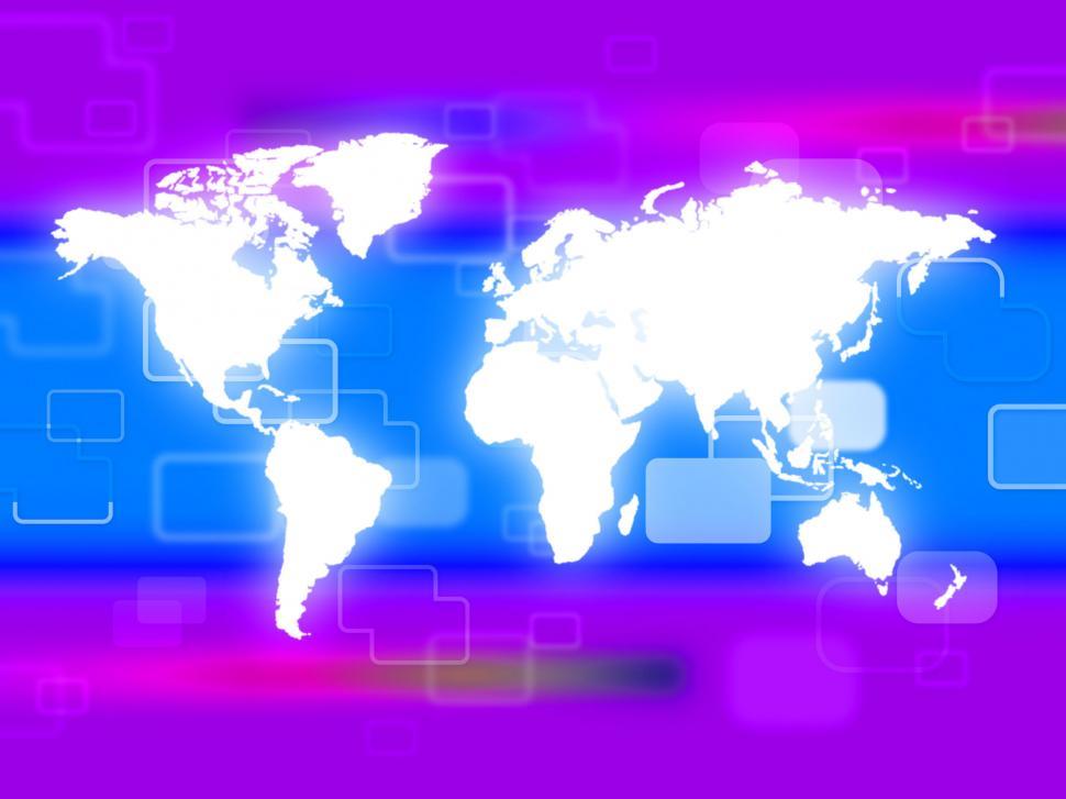 Free Image of World Background Shows Worldly Backdrop And Template 
