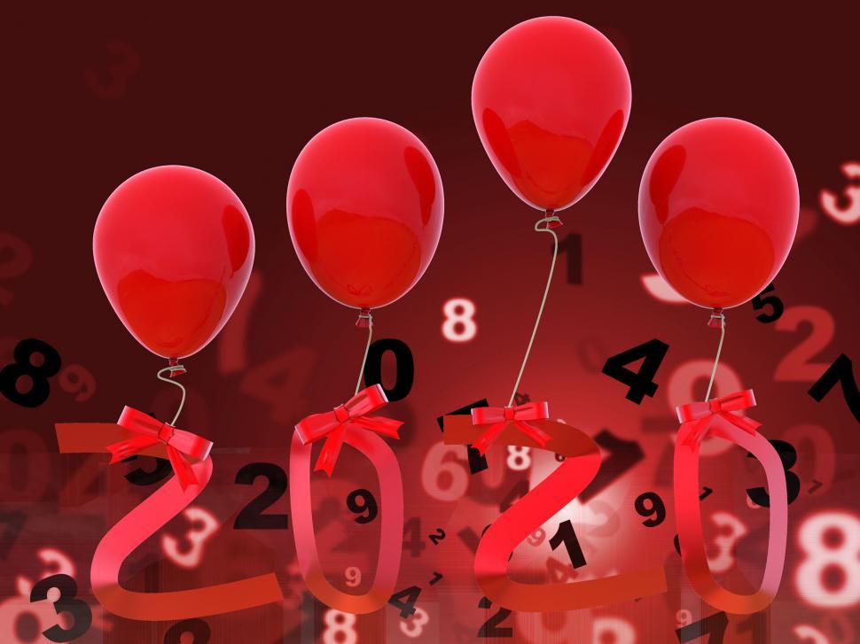 Free Image of Twenty Twenty Indicates 2020 Year And Celebrations 