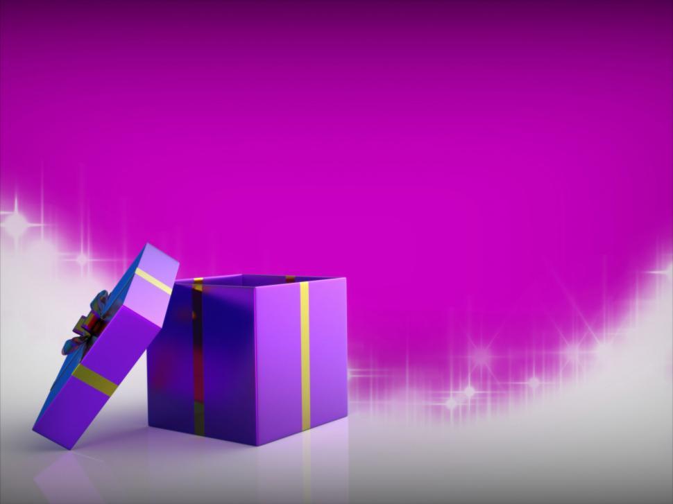 Free Image of Giftbox Copyspace Indicates Merry Christmas And Blank 