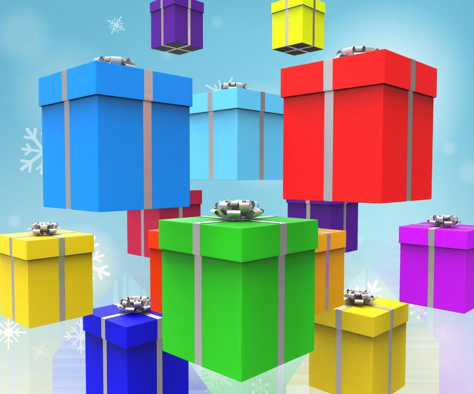 Free Image of Celebration Giftboxes Represents Present Package And Party 