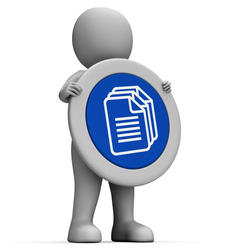 Free Image of Documents Sign Indicates Archiving Archives And Folders 