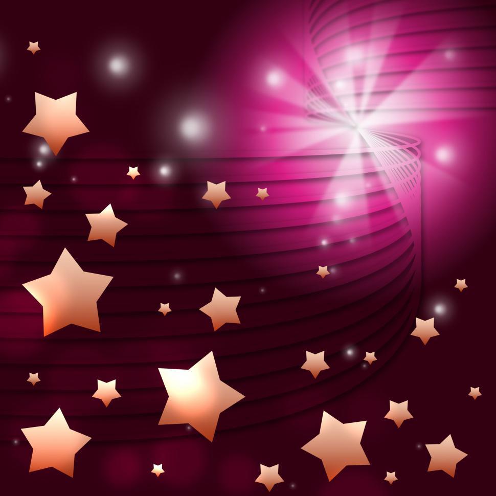 Free Image of Stars Background Shows Light Burst And Glowing 