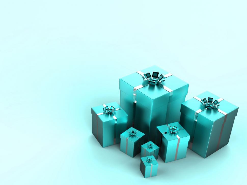 Free Image of Birthday Copyspace Shows Gift Box And Celebrating 