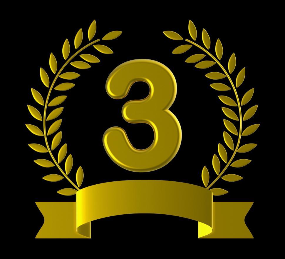 Free Image of Third Three Means Happy Anniversary And 3 