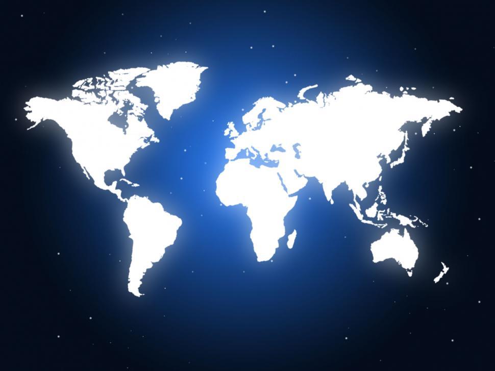 Free Image of Blue World Represents Globally Design And Globalize 