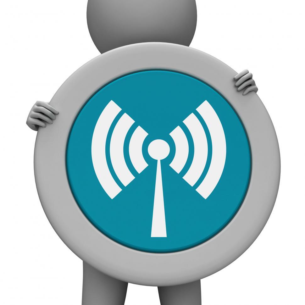 Free Image of Sign Wifi Shows Online Access And Signal 