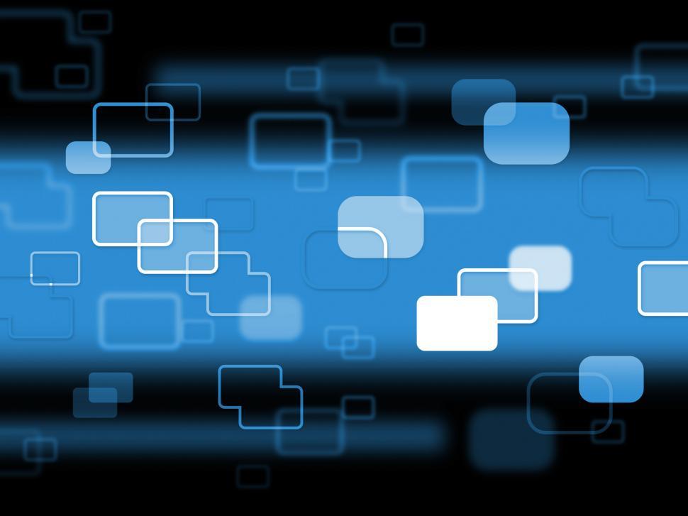 Free Image of Blue Technology Means Data Backgrounds And Blocks 