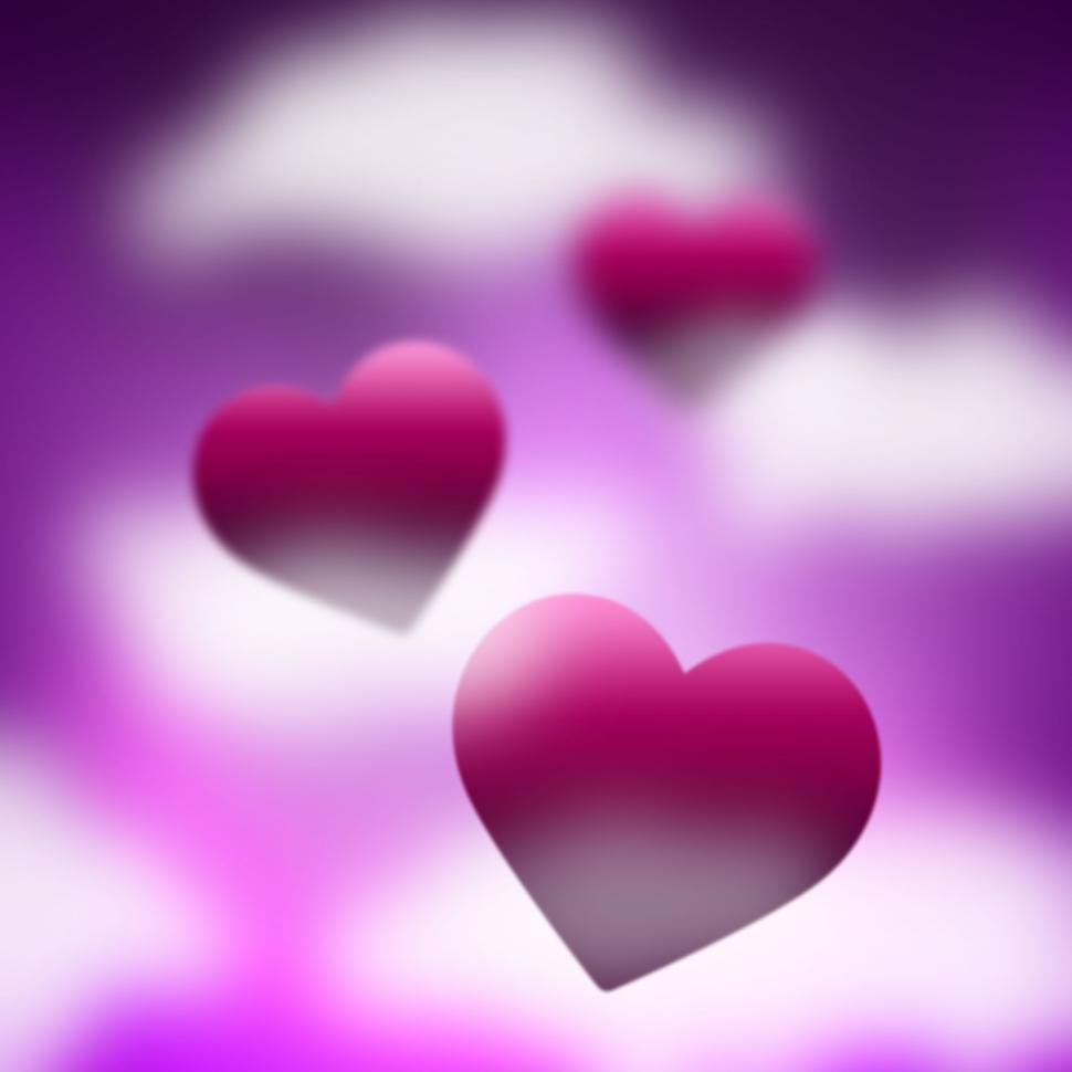 Free Image of Heaven Background Means Valentines Day And Backdrop 