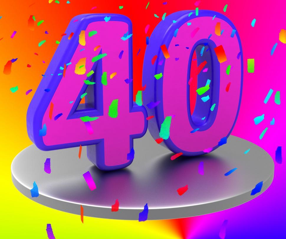 Free Image of Anniversary Forty Shows Happy Birthday And Anniversaries 