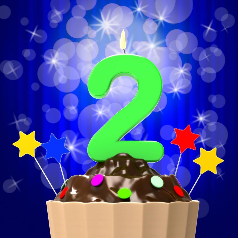 Free Image of Two Second Indicates Happy Birthday And 2Nd 