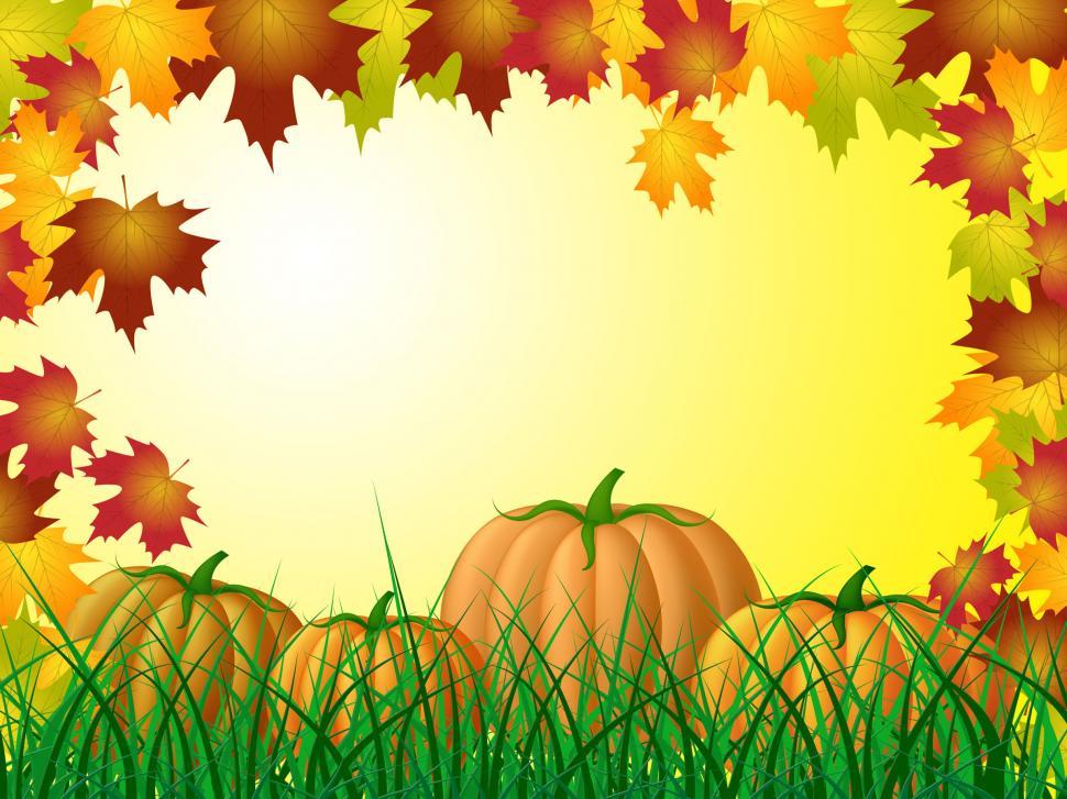 Free Image of Copyspace Pumpkin Shows Trick Or Treat And Autumn 