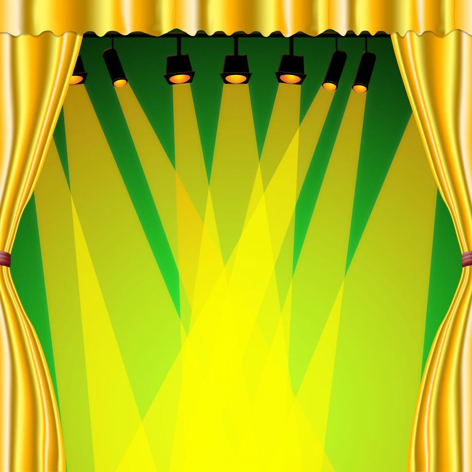 Free Image of Background Spotlight Means Stage Lights And Backdrop 