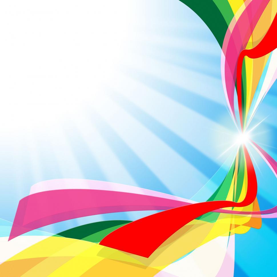 Free Image of Swirl Ribbons Shows Text Space And Artistic 
