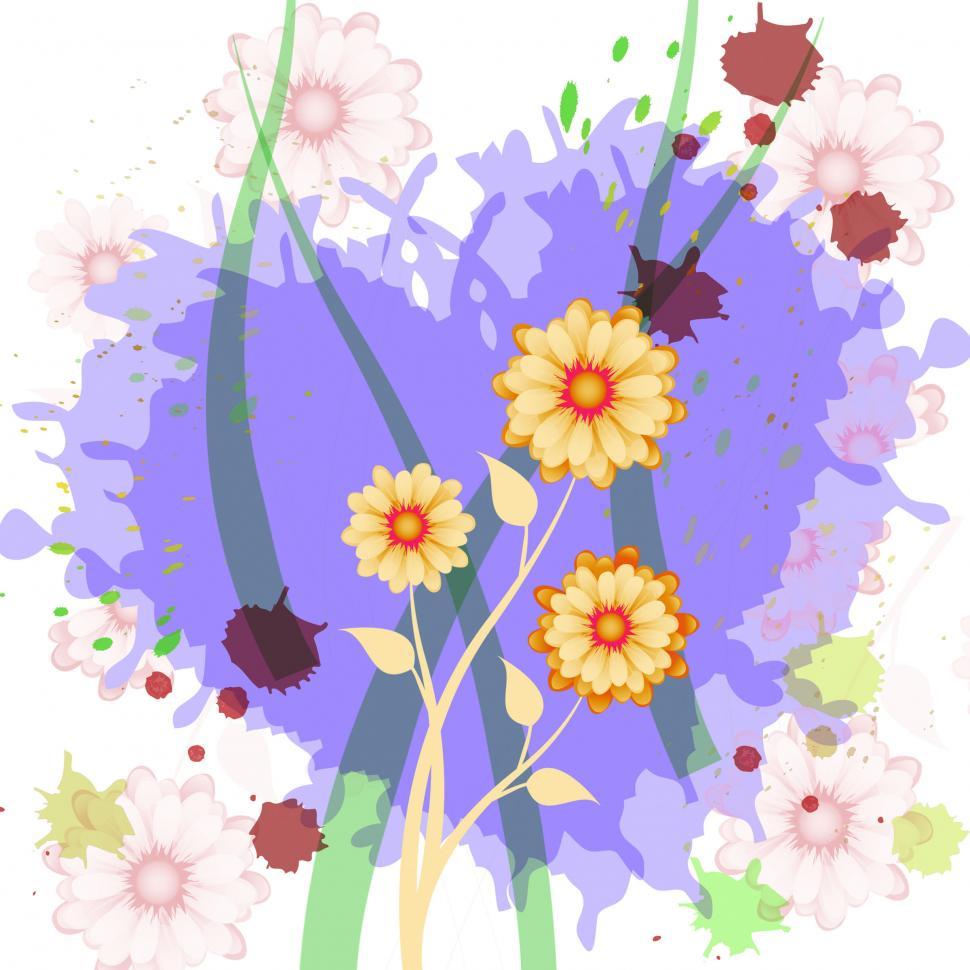 Free Image of Heart Floral Means Valentines Day And Blooming 