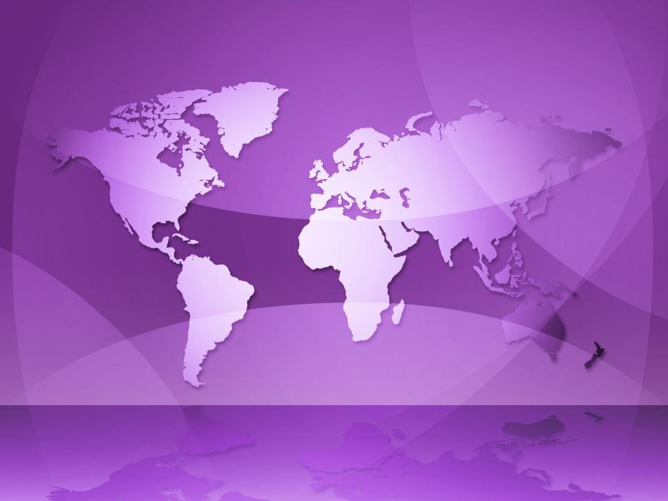 Free Image of World Map Indicates Globalization Continents And Backgrounds 