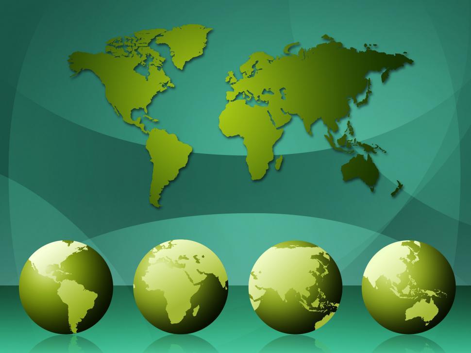 Free Image of World Map Means Cartography Globalization And Continents 