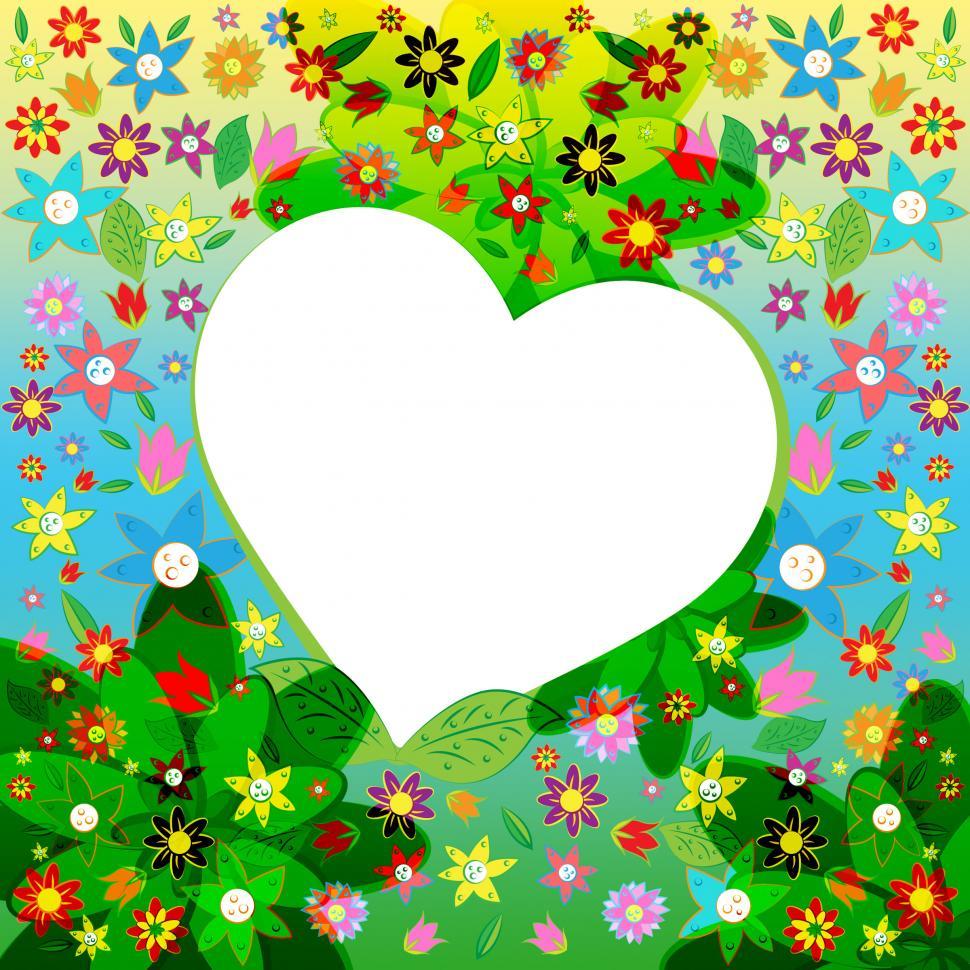 Free Image of Heart Copyspace Indicates Valentine Day And Hearts 