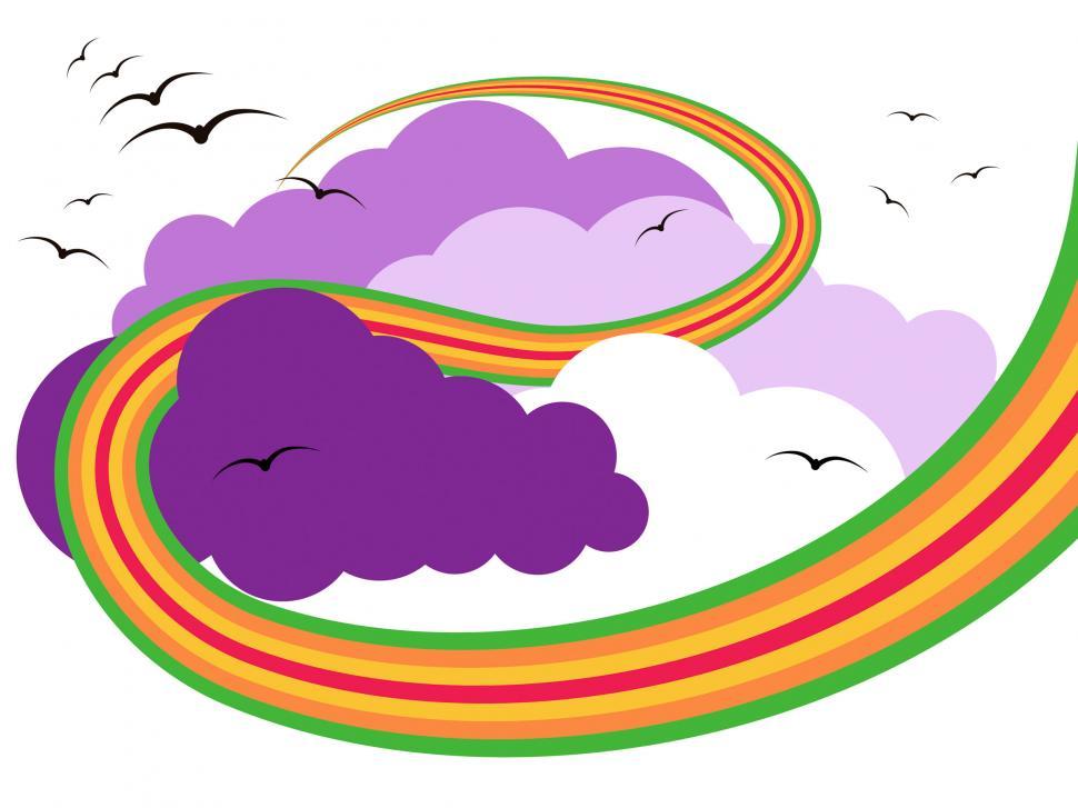 Free Image of Birds Background Indicates Backdrop Wildlife And Cloud 