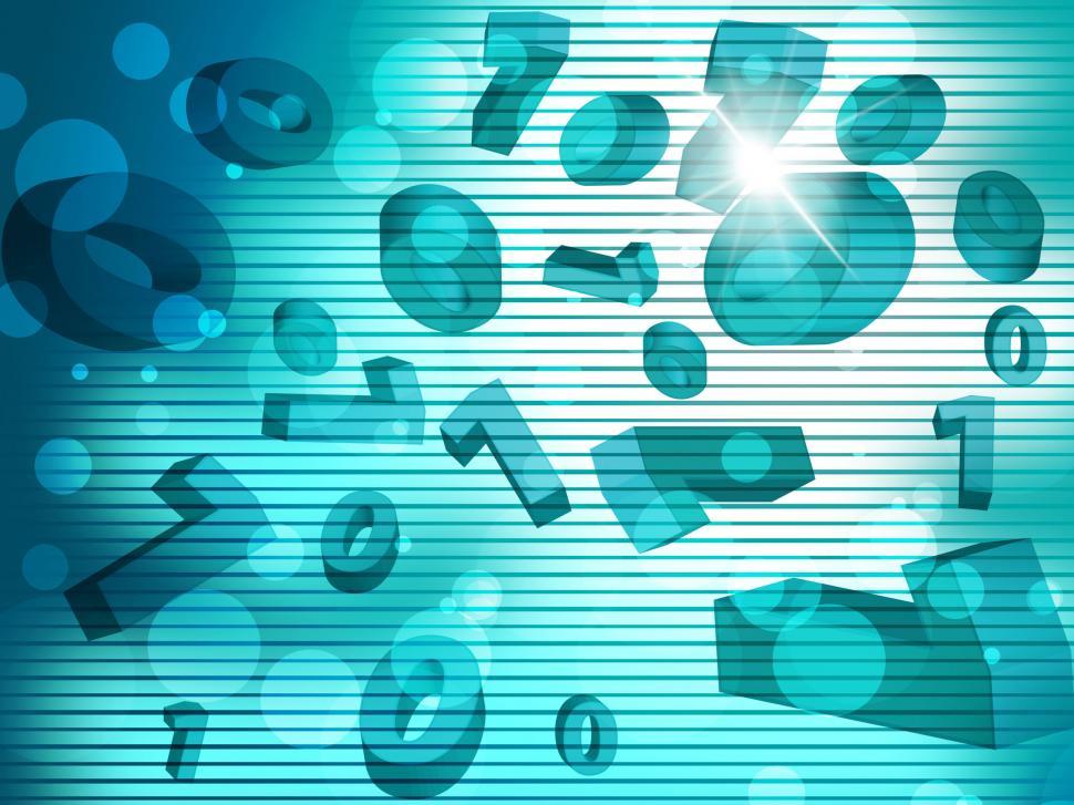 Free Image of Background Numbers Shows Abstract Numeral And University 