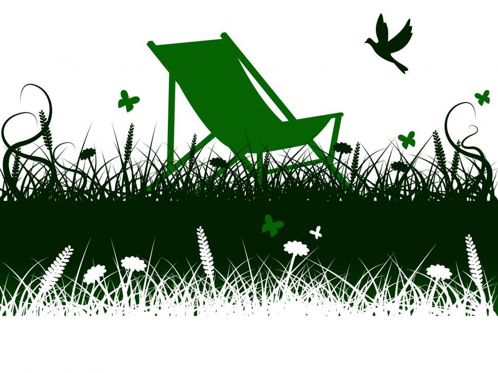 Free Image of Deck Chair Means Summer Time And Backyard 
