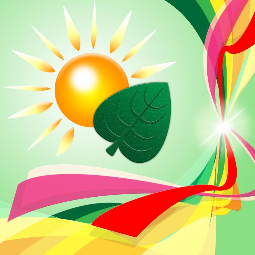 Free Image of Eco Sun Indicates Earth Day And Eco-Friendly 