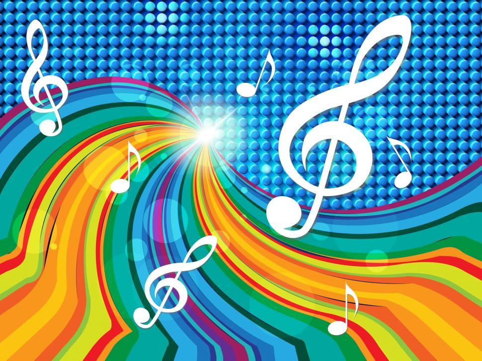 Free Image of Music Background Indicates Text Space And Artistic 