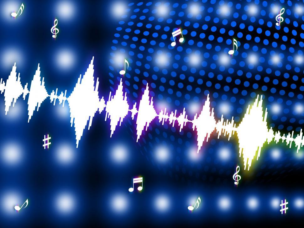 Free Image of Sound Wave Shows Backgrounds Music And Soundtrack 