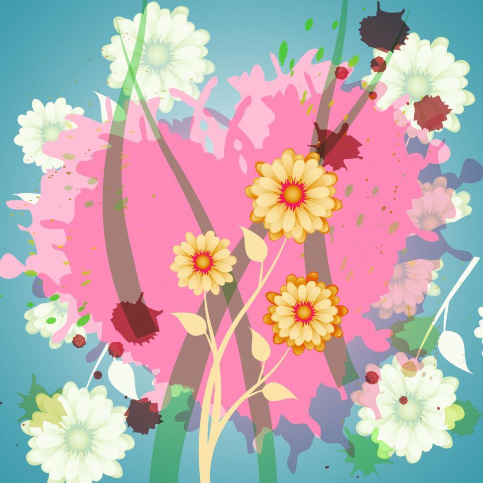 Free Image of Floral Heart Represents Valentine Day And Bouquet 