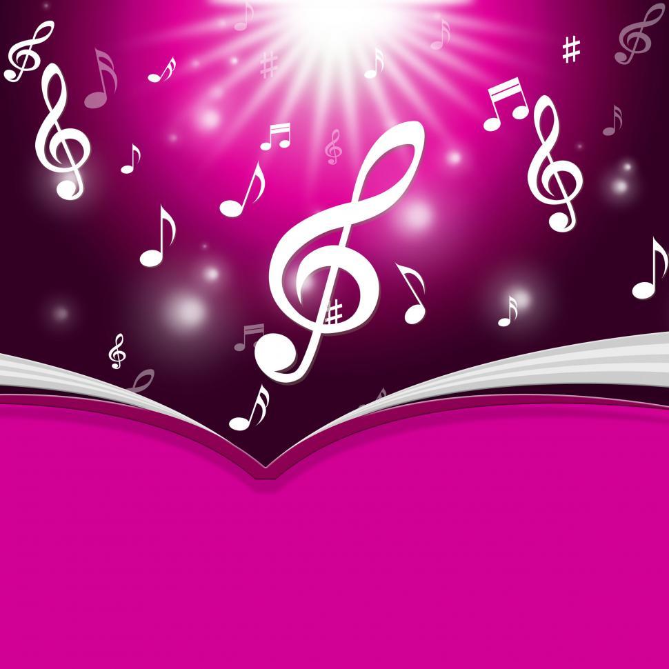 Free Image of Notes Copyspace Indicates Bass Clef And Composer 