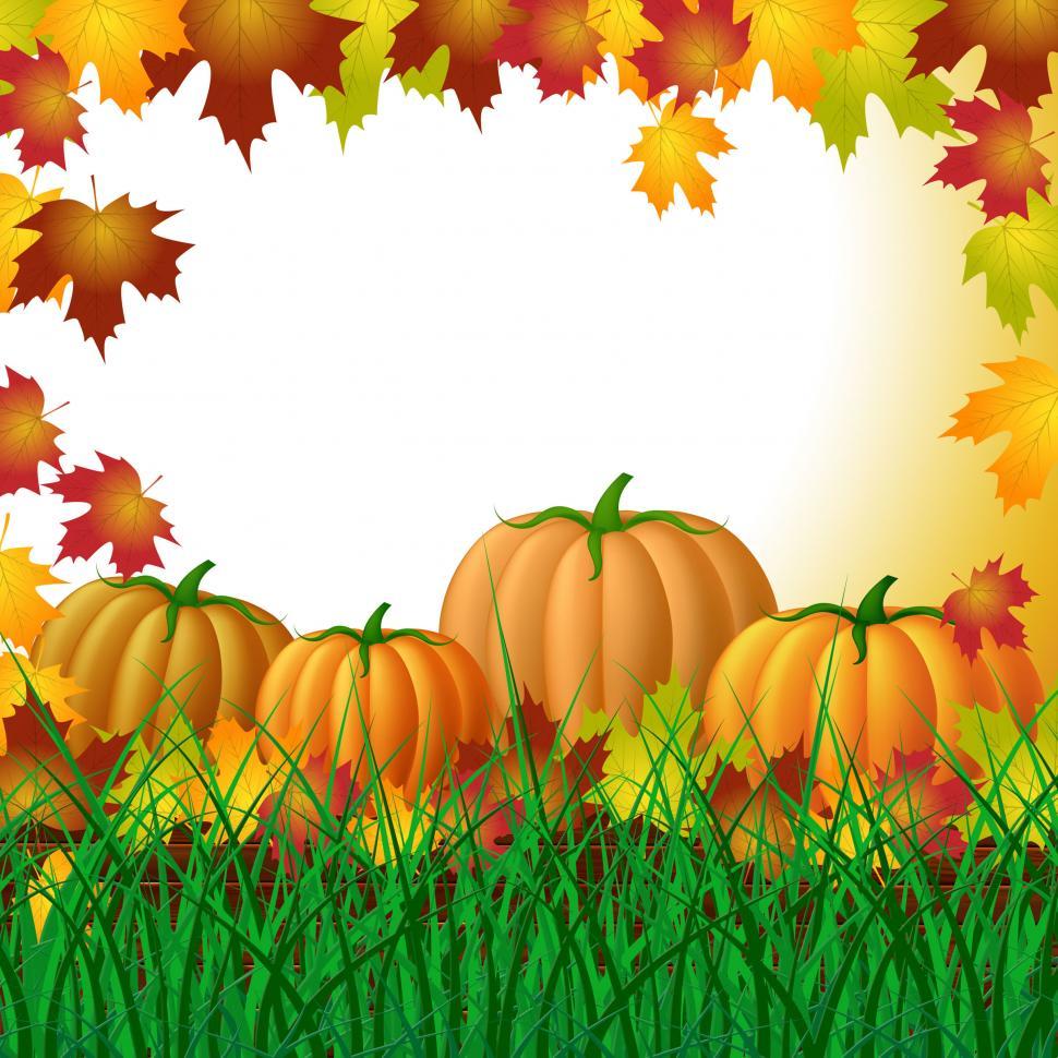 Free Image of Pumpkin Copyspace Represents Trick Or Treat And Blank 