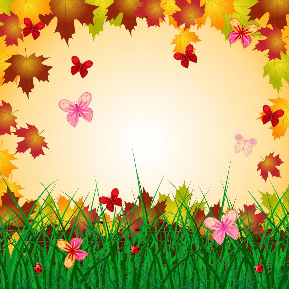 Free Image of Floral Copyspace Indicates Bouquet Creature And Butterflies 