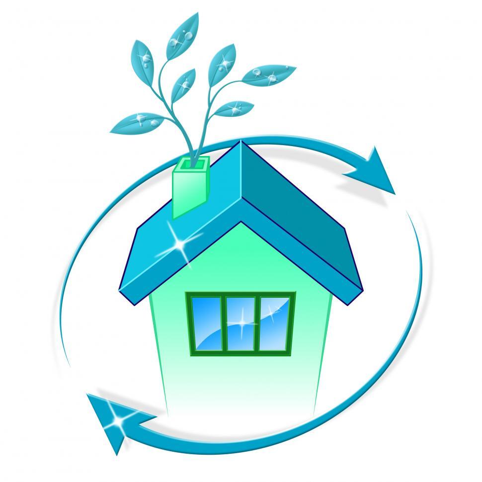 Free Image of House Eco Represents Go Green And Building 