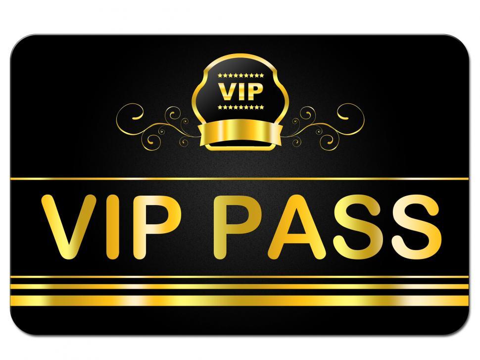 Free Image of Membership Card Indicates Very Important Person And Celebrity 