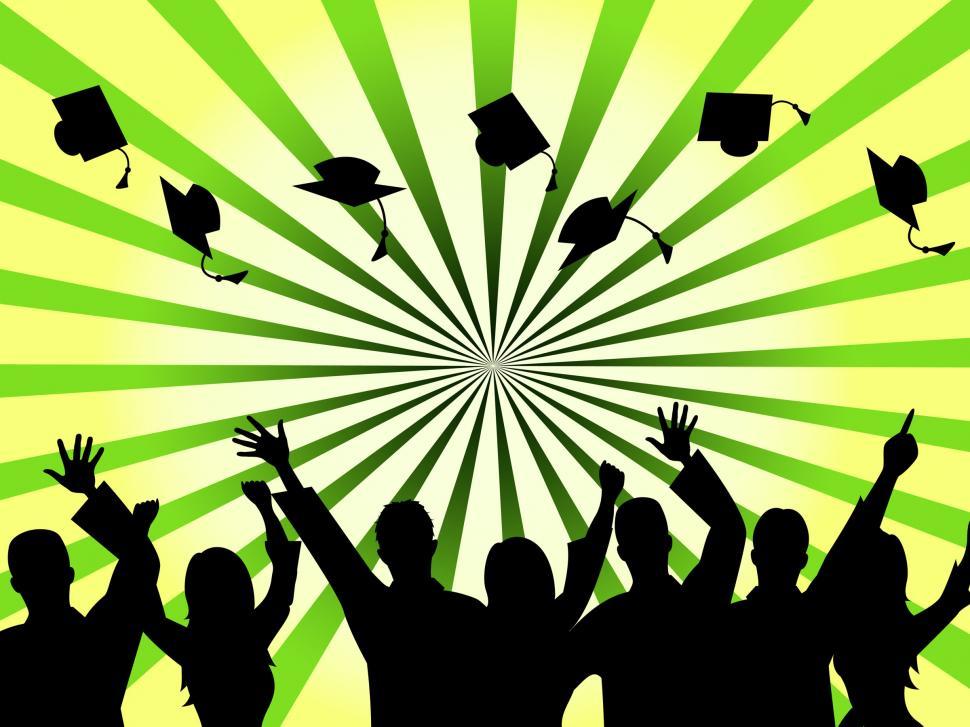 Free Image of Graduation Education Means Studying Ceremony And Masters 