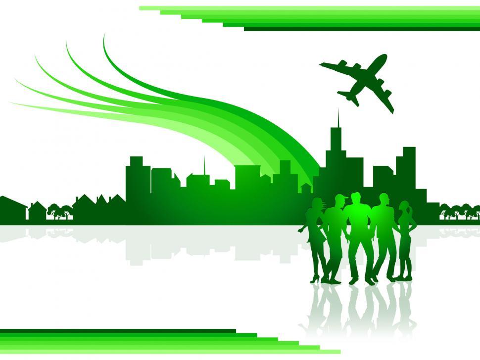 Free Image of Flights City Shows Airline Air And Cityscape 
