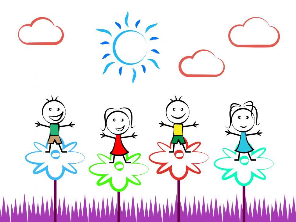 Free Image of Playing Summer Indicates Free Time And Kids 